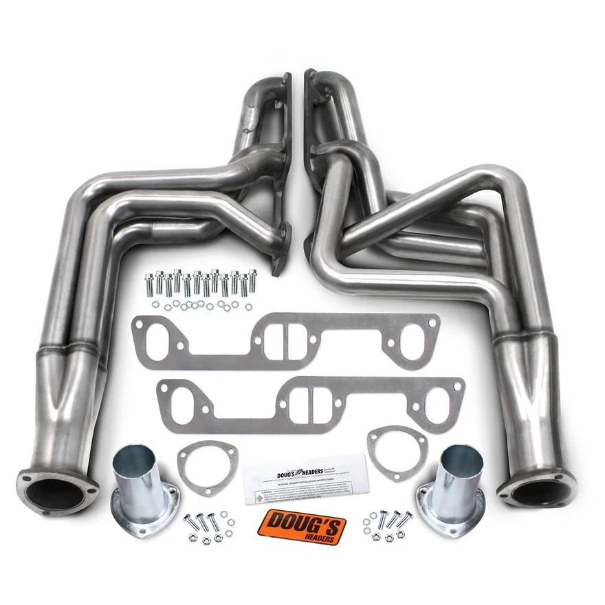 304 Stainless Long Tube Header 70-81 Firebird 326-455 1 3/4" Primary 3" Collector