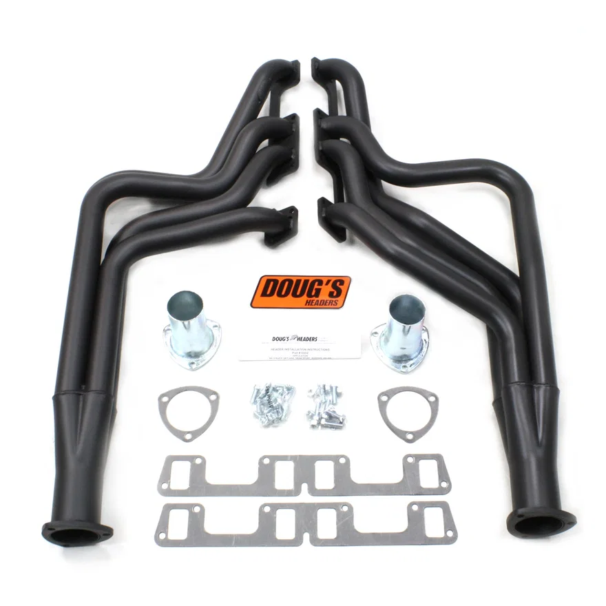 Long Tube Header 68-72 Buick 400-455  Buick V8 1 7/8" Primary 3" Collector Black Hi Temp Coated
