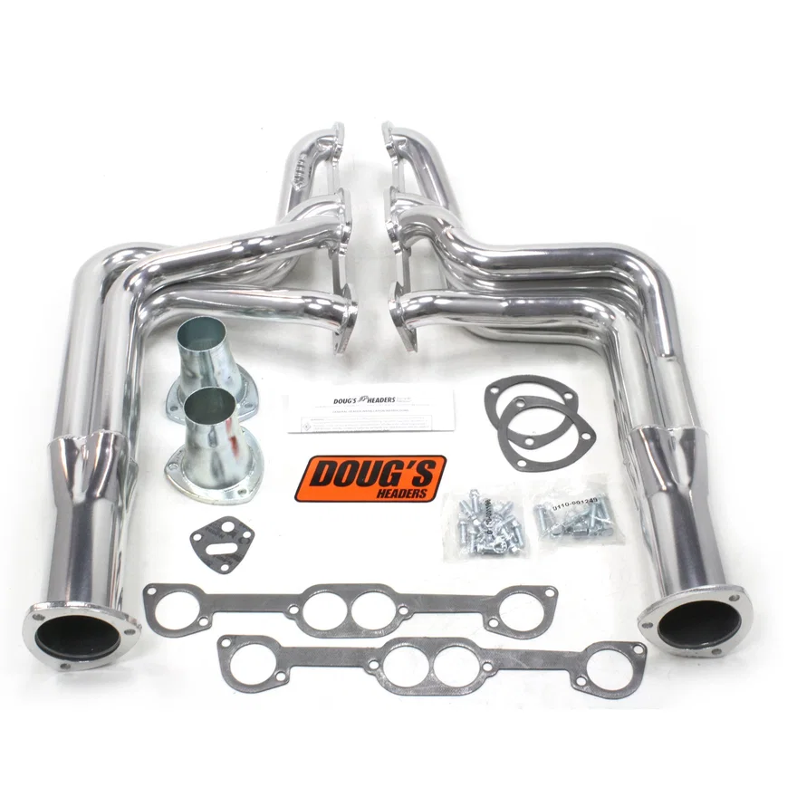 Long Tube Header 70-81 Firebird 455 W/HO/SD/Ram Air Heads only 1 7/8" Primary 3 1/2" Collector Silver Ceramic Coated