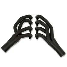 Mid Length Header 67-69 F Body, 68-74 X Body 4.8-6.2L LS Engine Swap 1 7/8" Primary 3" Collector Black Hi Temp Coated image 1