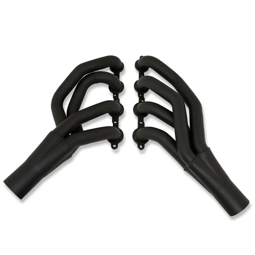 Mid Length Header 67-69 F Body, 68-74 X Body 4.8-6.2L LS Engine Swap 1 7/8" Primary 3" Collector Black Hi Temp Coated