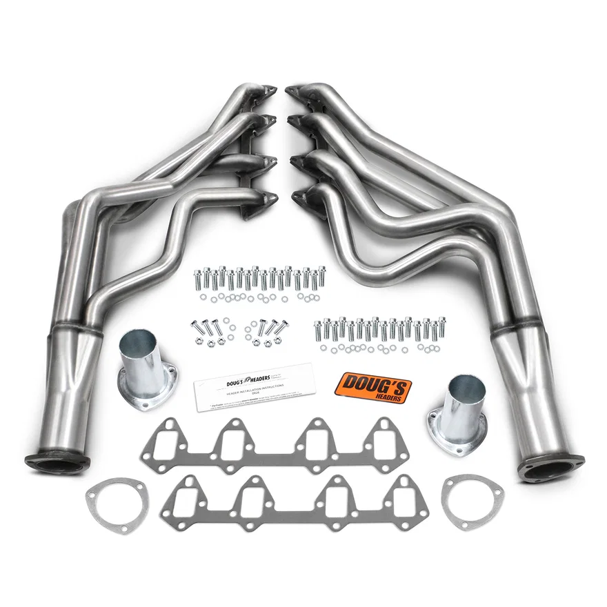 Long Tube Header 67-70 Mustang/Cougar 390-428 FE Motor W/O EGR/A.I.R. 1 3/4" Primary 3" Collector 304 Stainless