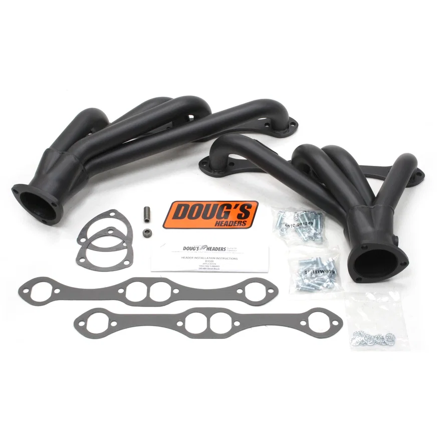 Mid Length Header 82-92 GM F Body 265-400 SBC 1 5/8" Primary 3" Collector Black Hi Temp Coated