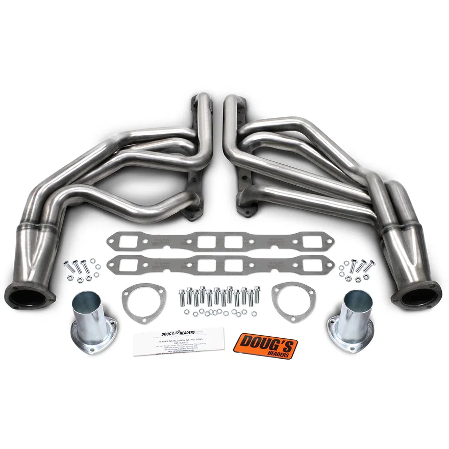 304 Stainless Long Tube Header 62-74 Various Mopar 383-400 'B' Motor 1 3/4" Primary 3" Collector