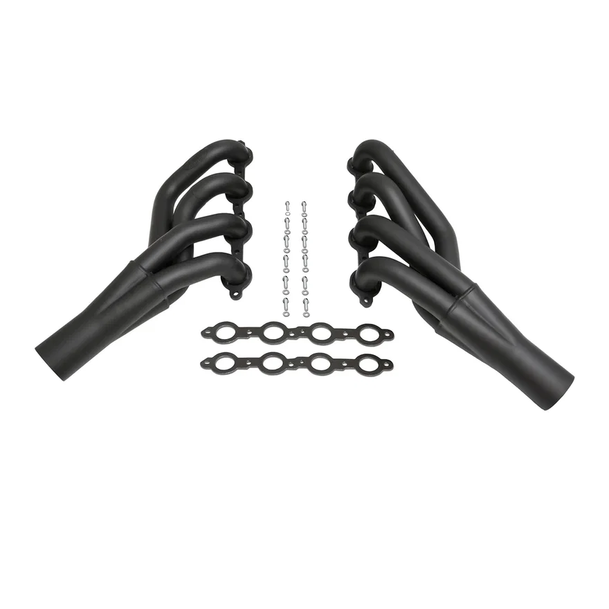 Mid Length Header 70-81 GM F Body 4.8-6.2L LS Engine Swap 1 7/8" Primary 3" Collector Silver Ceramic Coated