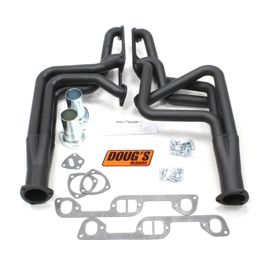 Long Tube Header 70-81 Firebird 326-455 1 3/4" Primary 3" Collector Black Hi Temp Coated