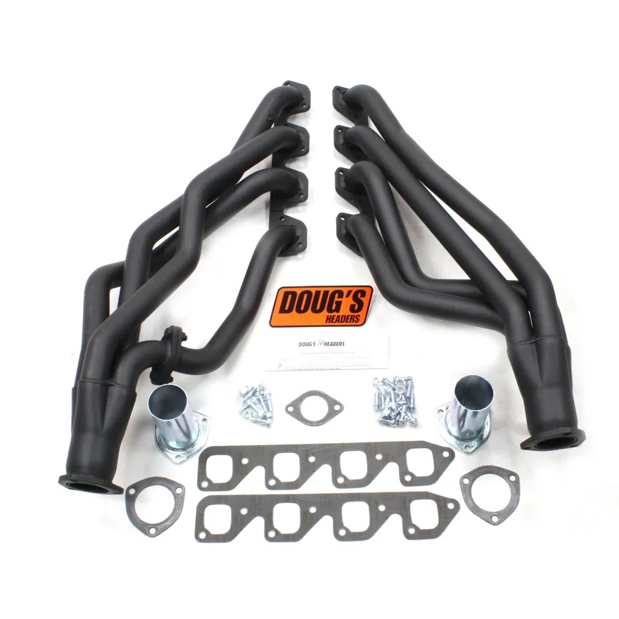 Long Tube Header 67-71 Ford 351C-4V Cleveland W/O EGR/A.I.R. Standard Trans 1 3/4" Primary 2 1/2" Collector Black Hi Temp Coated