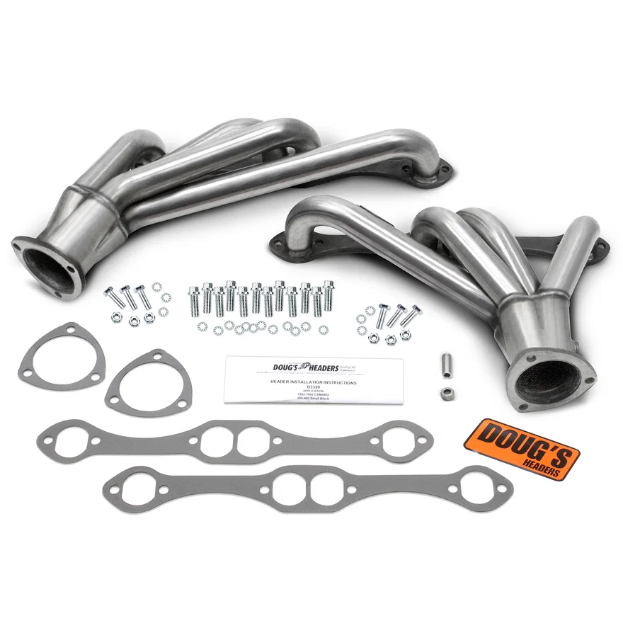 Mid Length Header 82-92 GM F Body 265-400 SBC 1 5/8" Primary 3" Collector 304 Stainless