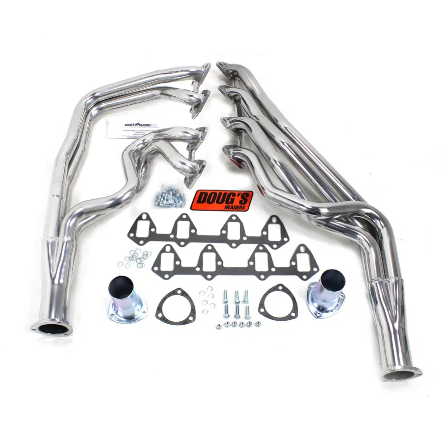 1 3/4" 4-Tube Full Length Header Ford Fairlane 66-70 FE 390-428 Manual Only Metallic Ceramic Coating