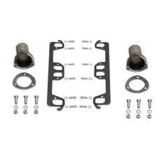 Long Tube Header 67-74 Mopar A Body 273-360 W/O EGR/A.I.R. with Reilly Motorsports Coil Over suspension 1 5/8" Primary 3" Collector Silver Ceramic Coated image 2