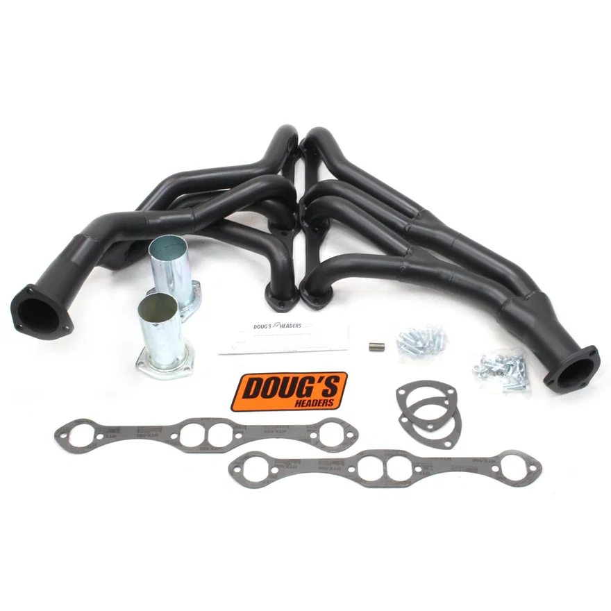 Tri Y Header 69-72 GM Truck 265-400 SBC W/O EGR/A.I.R. 2WD & 4 WD  1 5/8-2" Primary 2 1/2" Collector Black Hi Temp Coated