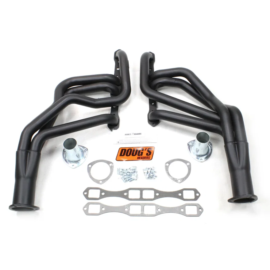 Long Tube Header 62-74 Various Mopar 426 Wedge,440 RB Motor 2" Primary 3 1/2" Collector Black Hi Temp Coated