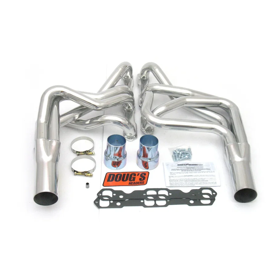 Long Tube Header 70-81 GM F Body/75-79 X Body 265-400 SBC 1 7/8" Primary 3 1/2" Collector Silver Ceramic Coated