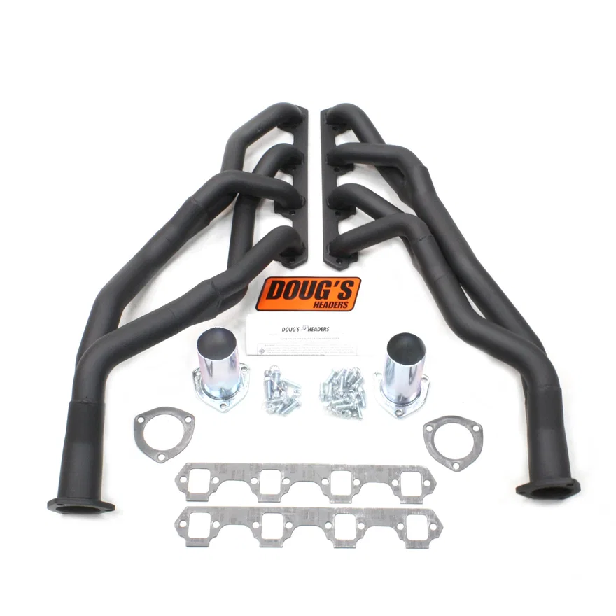 Tri Y Header 60-65 Falcon 260-302 SBF Standard Trans 1 5/8-2" Primary 2 1/2" Collector Black Hi Temp Coated