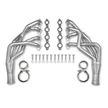 Long Tube Header 67-69 F Body, 68-74 X Body 4.8-6.2L LS Engine Swap 1 7/8" Primary 3" Collector Silver Ceramic Coated image 1