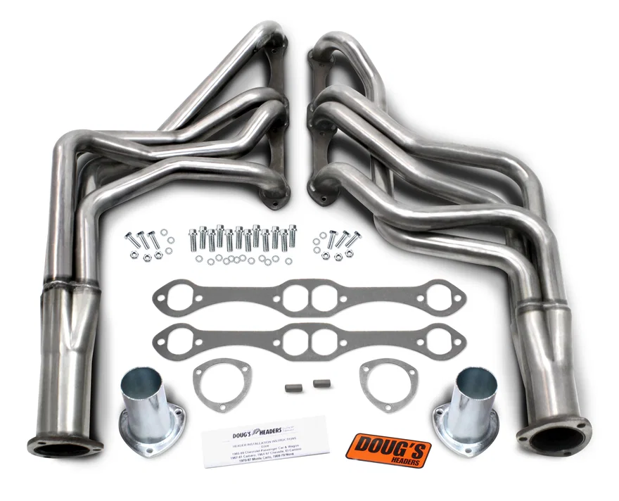 304 Stainless Long Tube Header 67-87 GM F, G, & A Body 265-400 SBC 1 5/8" Primary 3" Collector