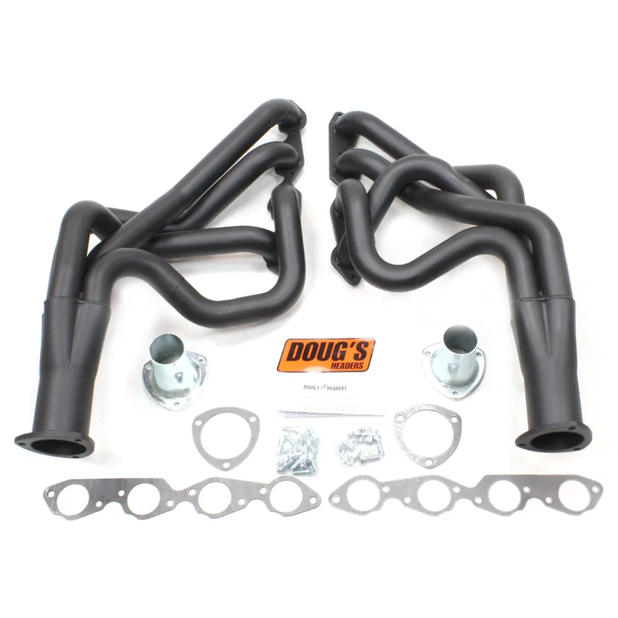 Long Tube Header 67-69 F Body/68-74 X Body 396-502 BBC 2 1/8" Primary 3 1/2" Collector Black Hi Temp Coated
