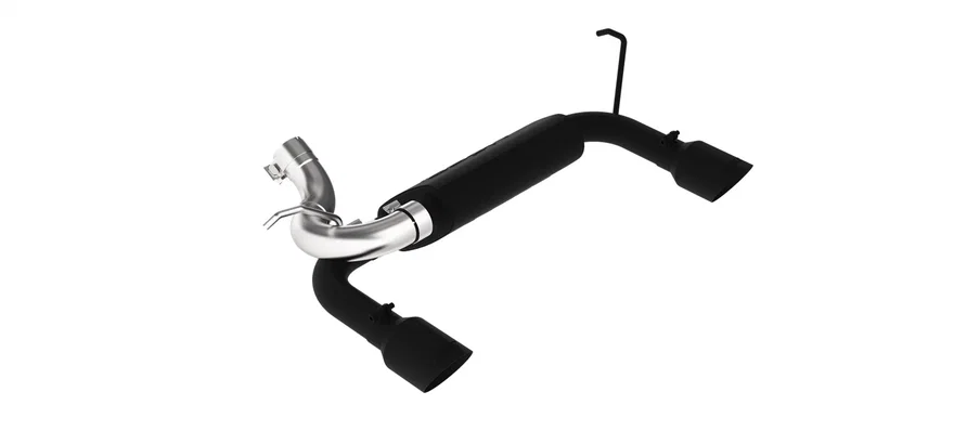 Armor BLK Axle Back Exhaust System for Jeep