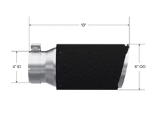 Carbon Fiber Exhaust Tip image 2