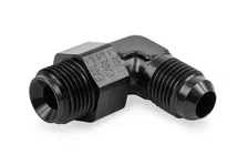 90 Degree -6 AN Male to 5/8"-18 Inverted Flare Male Swivel image 1