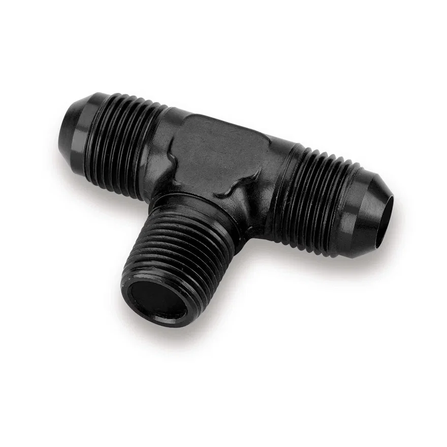 Male AN -8 Tee to 3/8" NPT on Branch