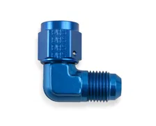 90 Degree -8 AN Male to -8 AN Female Swivel image 1