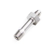 Oil Pressure Adapter Male AN -3 to 1/8" NPT 1" Longer image 2