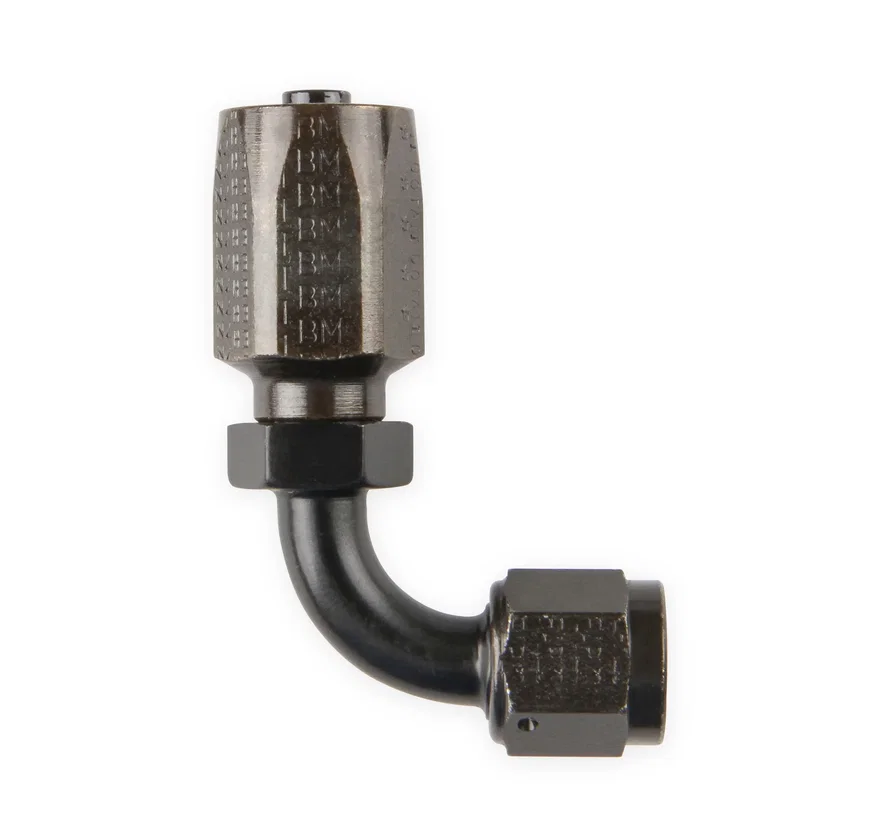 Power Steering Hose End-Black Chromate