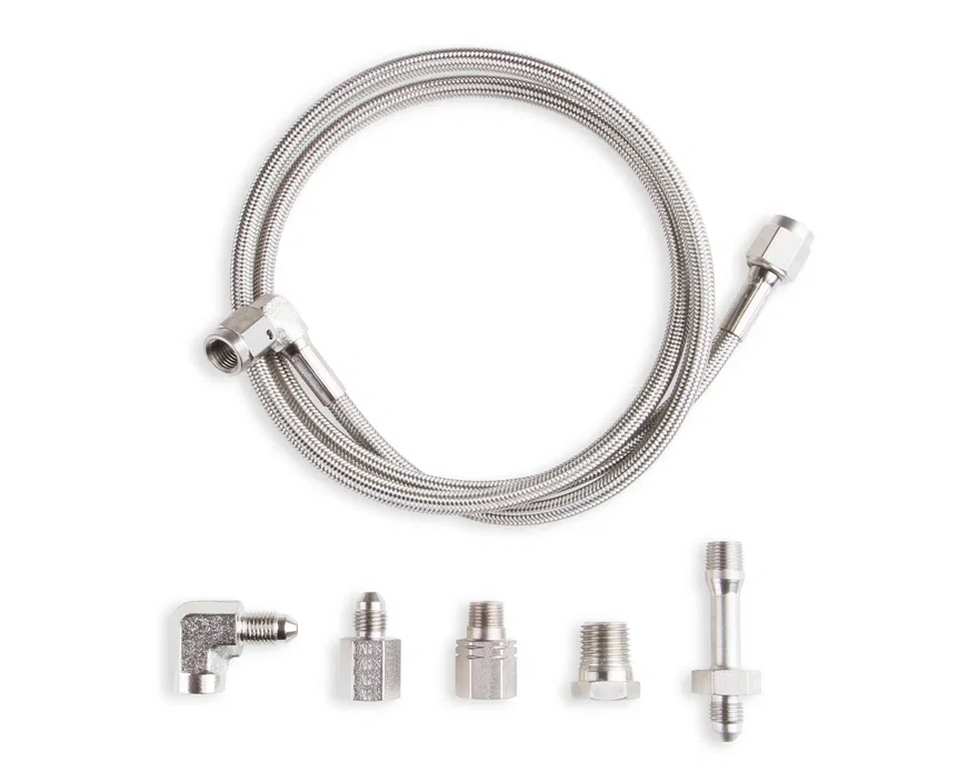 Oil Pressure Gauge Installation Kit - Fits Most Engines w/ 72" Long Hose