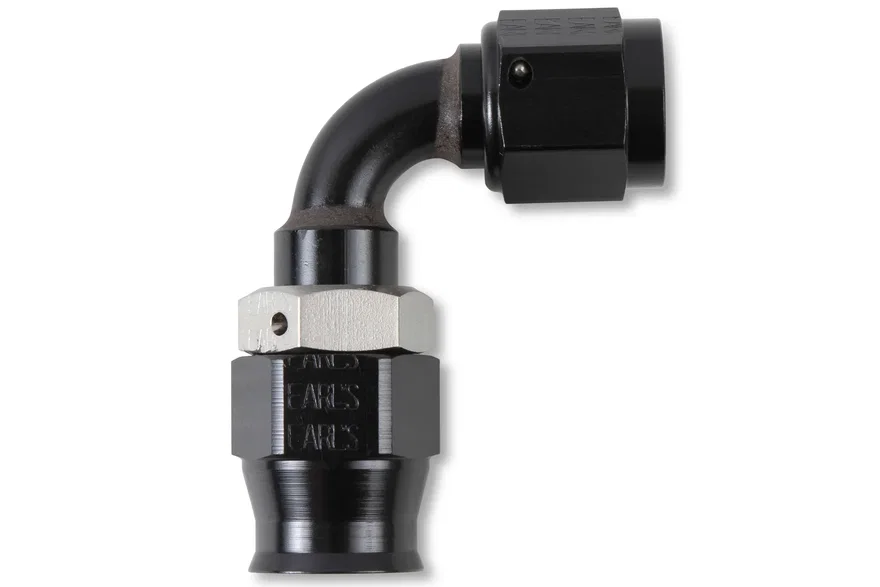 Adj. Tube 90 Degree Speed-Seal Hose End, -6 Hose Size, 6 Nut Size