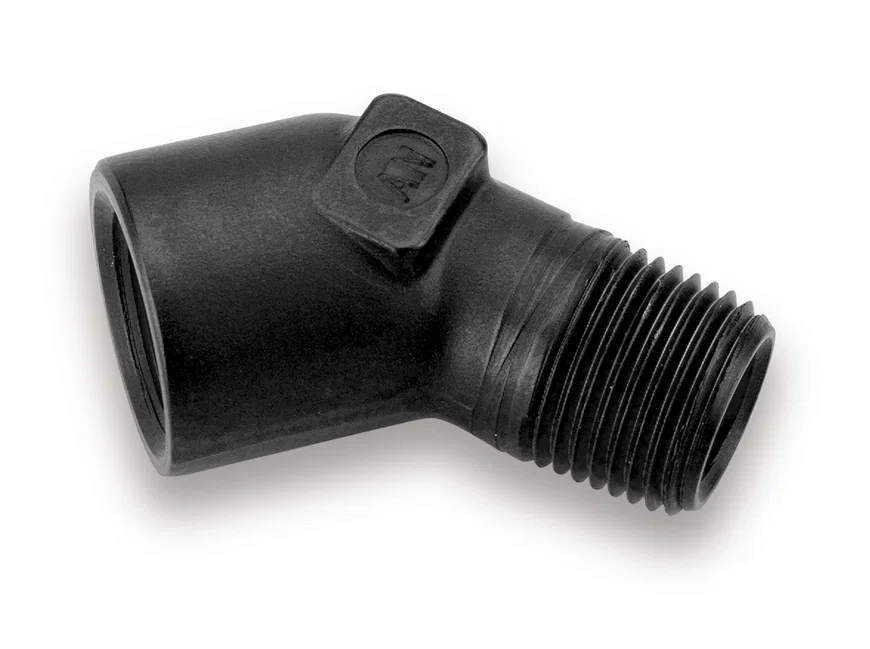 45 Degree Elbow Female 1/8" NPT to Male 1/8" NPT