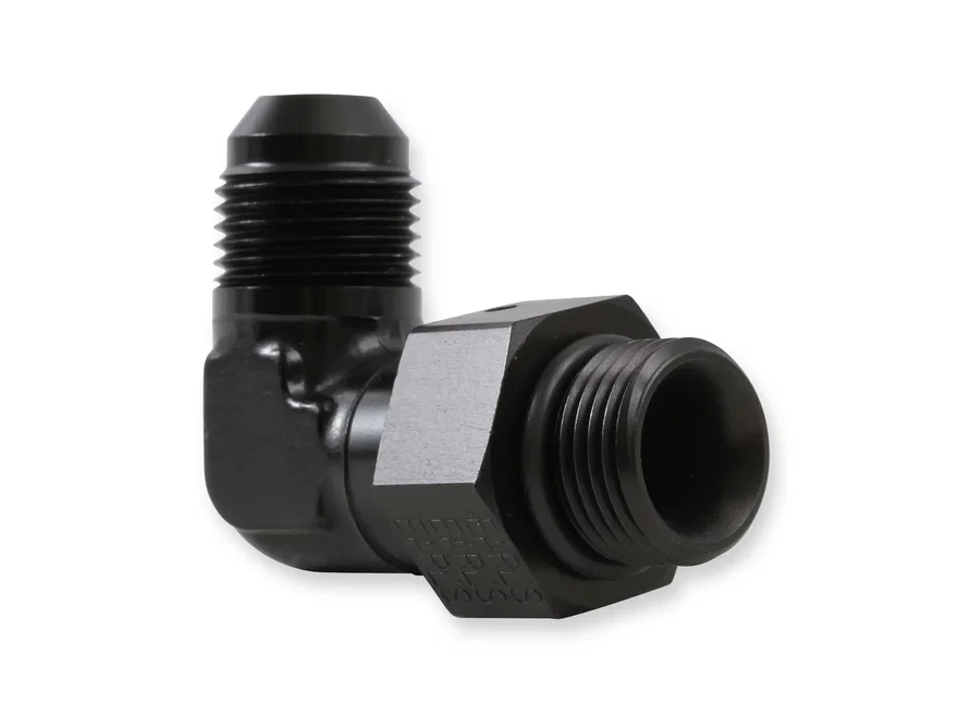 90 Degree -8 AN Male to 3/4"-16 Swivel
