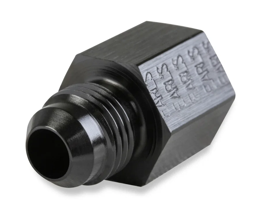 6 AN Male to 16mm x 1.50 Female - Black