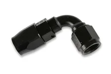 90 Degree Swivel-Seal® Hose End -6 AN - Black - Clamshell Package image 1