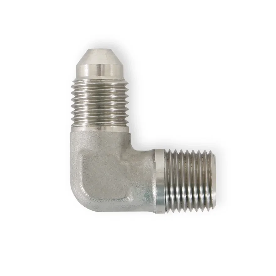 90 Degree Elbow Male AN -3 to 1/8" NPT - Stainless Steel