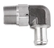 90 Degree 5/8" Hose to 1/2" NPT Male Elbow - with Swivel image 1