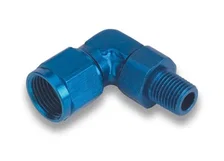 90 Degree -6 AN Female to 12mm x 1.5 Male Swivel image 2