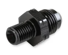 Straight Male AN -6 to 12mm x 1.5 - Black image 2