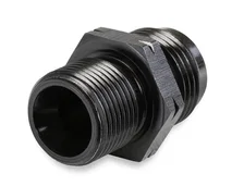 Straight Male AN -12 to 20mm x 1.5 - Black image 2