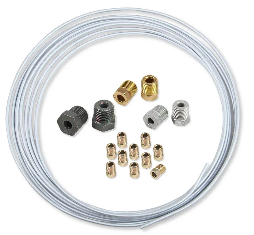 Steel Zinc Hardline Tubing Kit w/ Tube Nuts