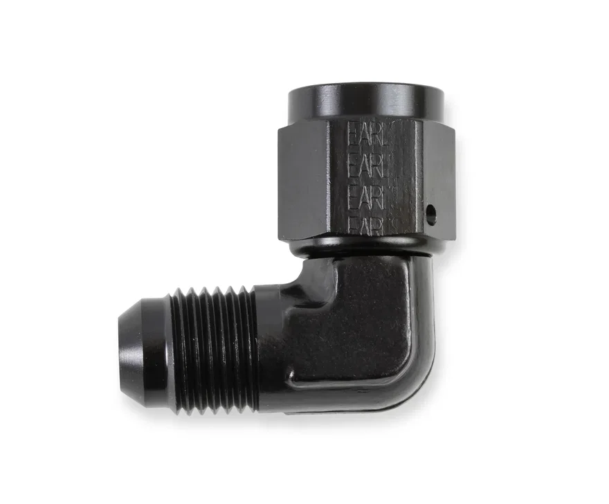 90 Degree -12 AN Male to -12 AN Female Swivel
