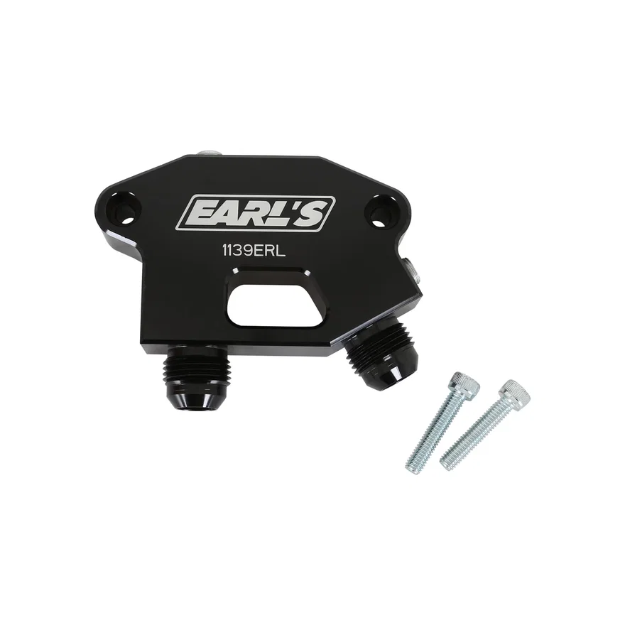 7.3L Godzilla Oil Cooler Adapter - Dual -10 AN Male