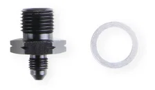GM LS Oil Pressure Gauge Adapter Fittings - Black image 1