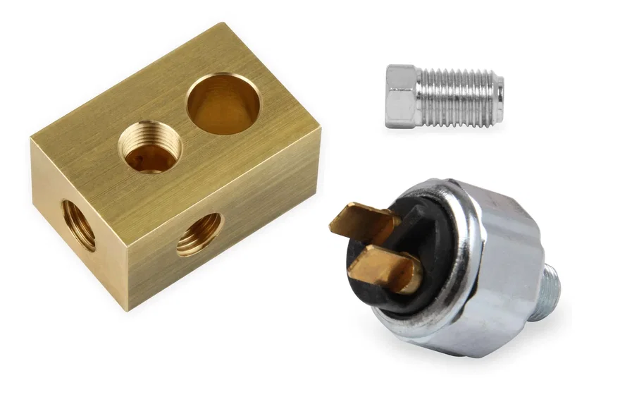 Brake Light Switch Kit - Pressure Activated w/ Tee