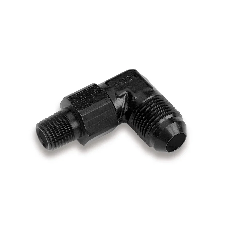 90 Degree -10 AN Male to 1/2" NPT Male Swivel