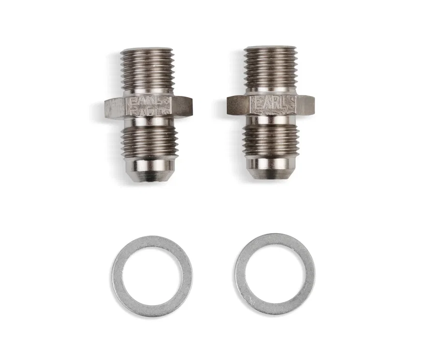 Straight Transmission Adapter -6 Male to 1/4-18 NPSM Male