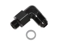 90 Degree -6 AN Male to 9/16"-24 Swivel image 1