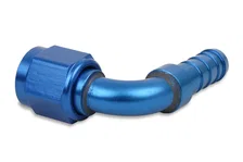 Auto-Crimp Hose End - 90 Degree - Size -6 - Blue image 3