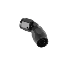 45 Degree Swivel-Seal® Hose End -6 AN - Black - Clamshell Package image 2