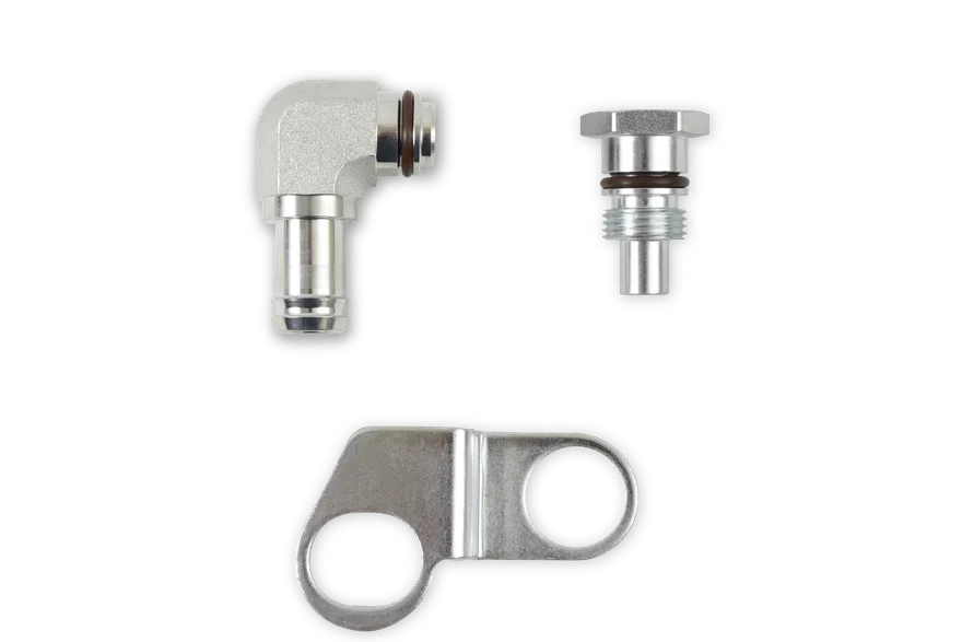 Remote Reservoir Adapter Kit for Saginaw Type II Power Steering Pumps